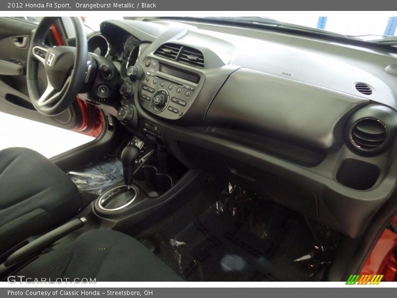 Orangeburst Metallic / Black 2012 Honda Fit Sport