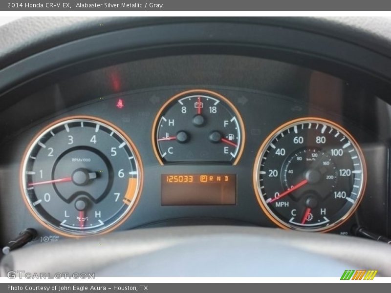 Alabaster Silver Metallic / Gray 2014 Honda CR-V EX