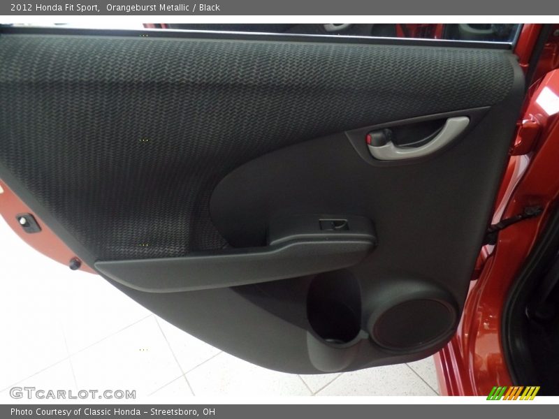 Orangeburst Metallic / Black 2012 Honda Fit Sport