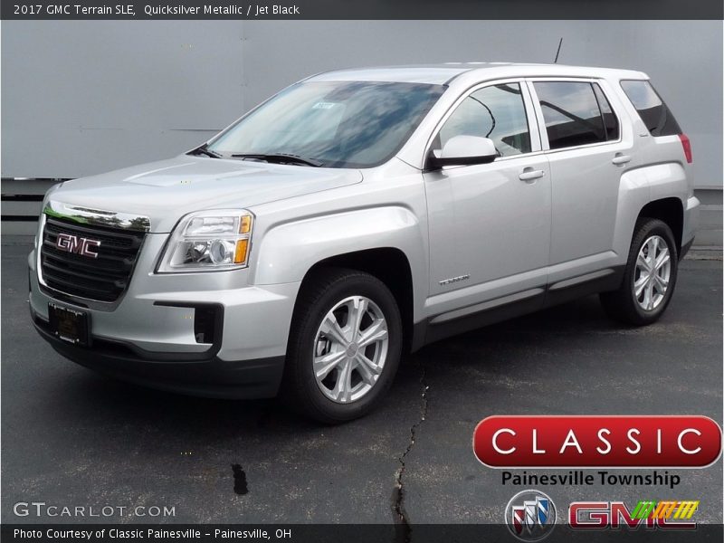 Quicksilver Metallic / Jet Black 2017 GMC Terrain SLE