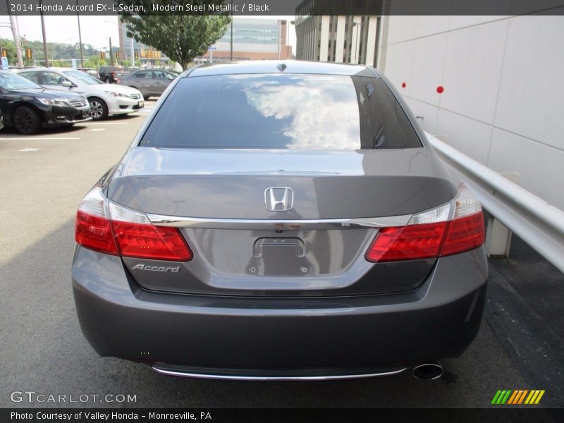 Modern Steel Metallic / Black 2014 Honda Accord EX-L Sedan