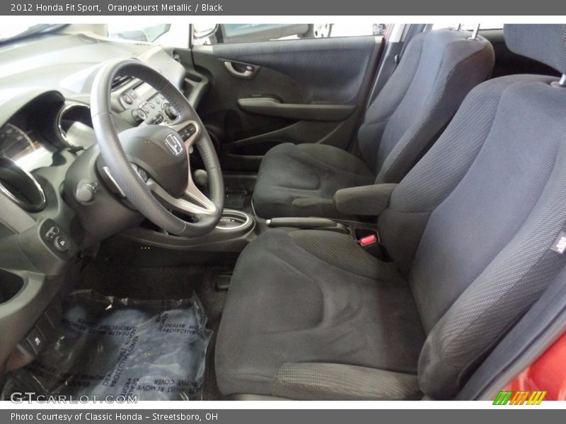 Orangeburst Metallic / Black 2012 Honda Fit Sport