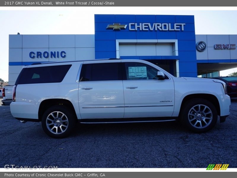 White Frost Tricoat / Cocoa/­Shale 2017 GMC Yukon XL Denali