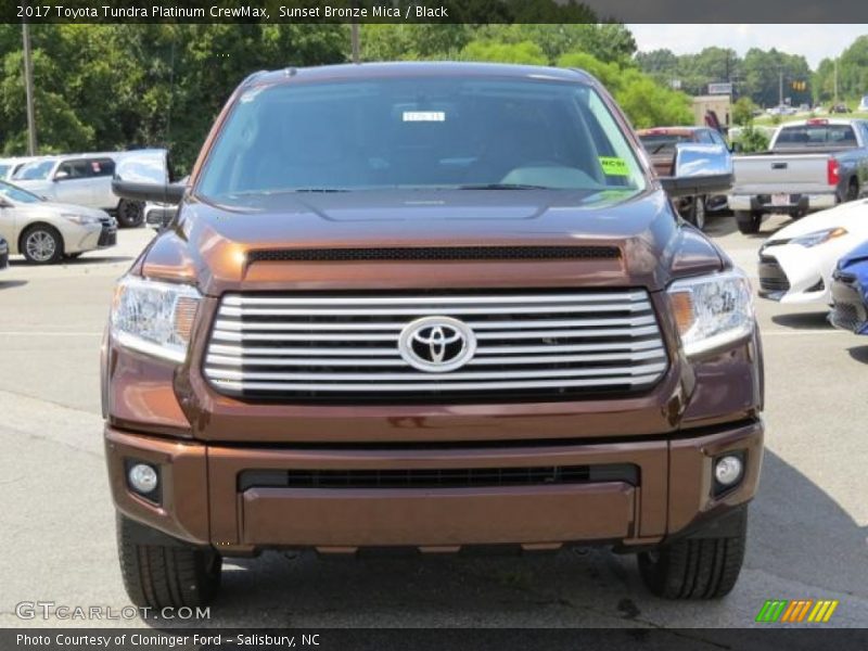 Sunset Bronze Mica / Black 2017 Toyota Tundra Platinum CrewMax