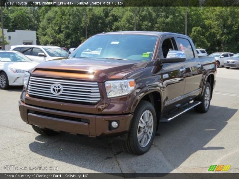Sunset Bronze Mica / Black 2017 Toyota Tundra Platinum CrewMax