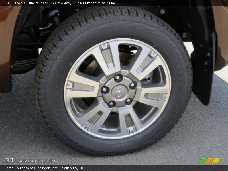 Sunset Bronze Mica / Black 2017 Toyota Tundra Platinum CrewMax