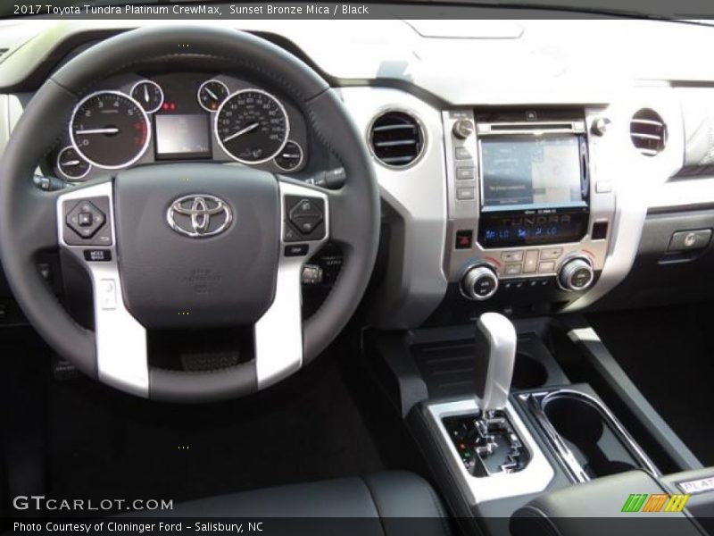 Sunset Bronze Mica / Black 2017 Toyota Tundra Platinum CrewMax