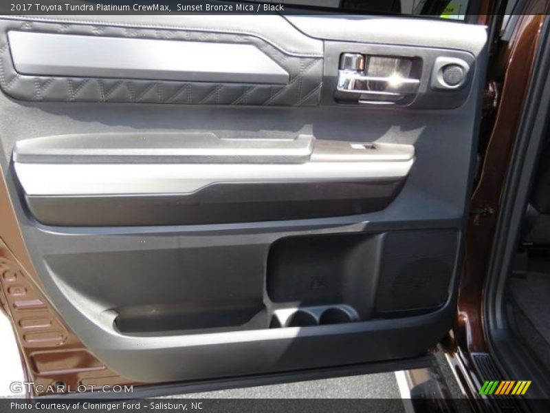 Sunset Bronze Mica / Black 2017 Toyota Tundra Platinum CrewMax