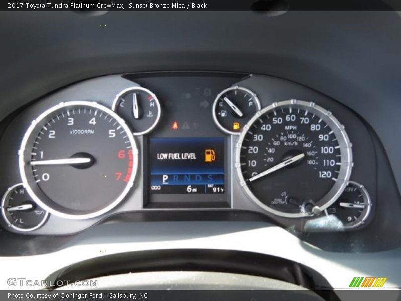 Sunset Bronze Mica / Black 2017 Toyota Tundra Platinum CrewMax
