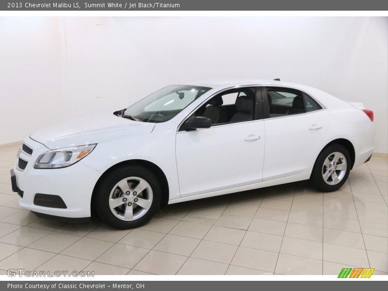 Summit White / Jet Black/Titanium 2013 Chevrolet Malibu LS
