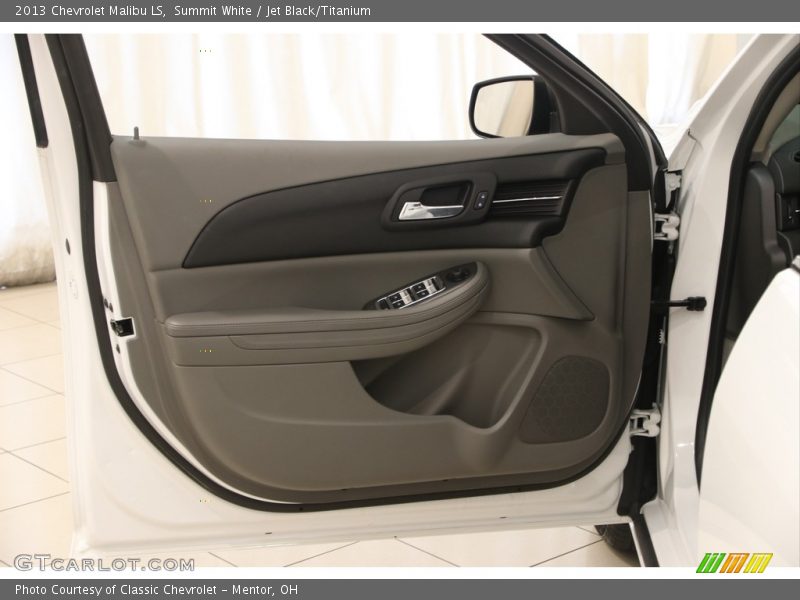 Summit White / Jet Black/Titanium 2013 Chevrolet Malibu LS