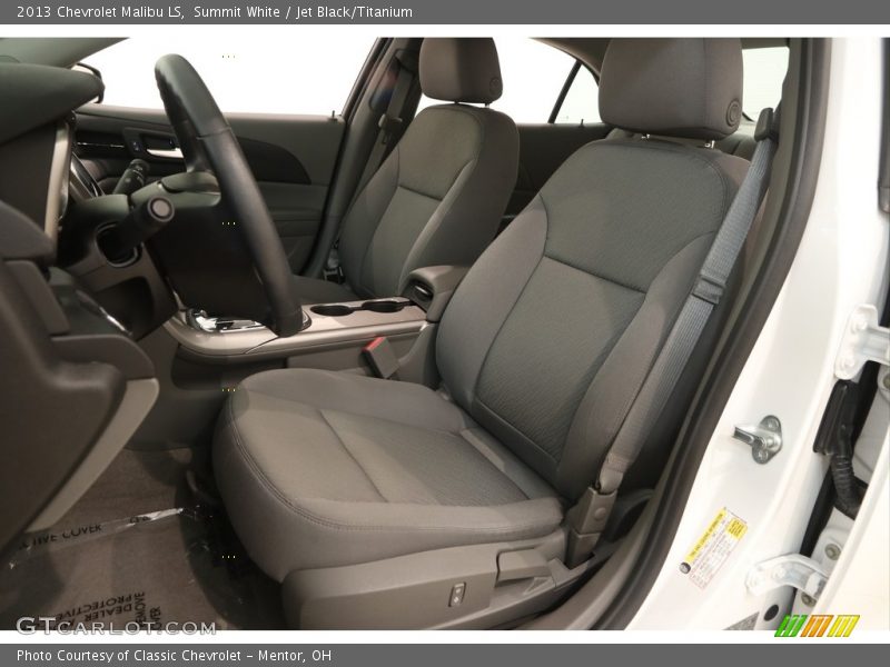 Summit White / Jet Black/Titanium 2013 Chevrolet Malibu LS