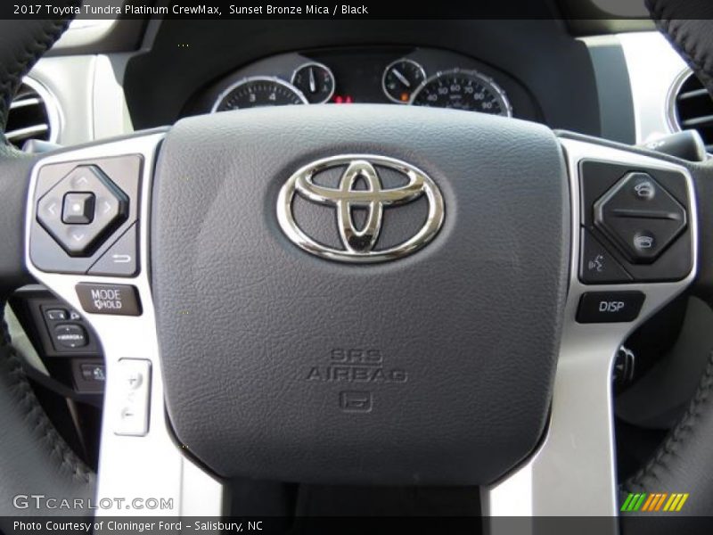 Sunset Bronze Mica / Black 2017 Toyota Tundra Platinum CrewMax
