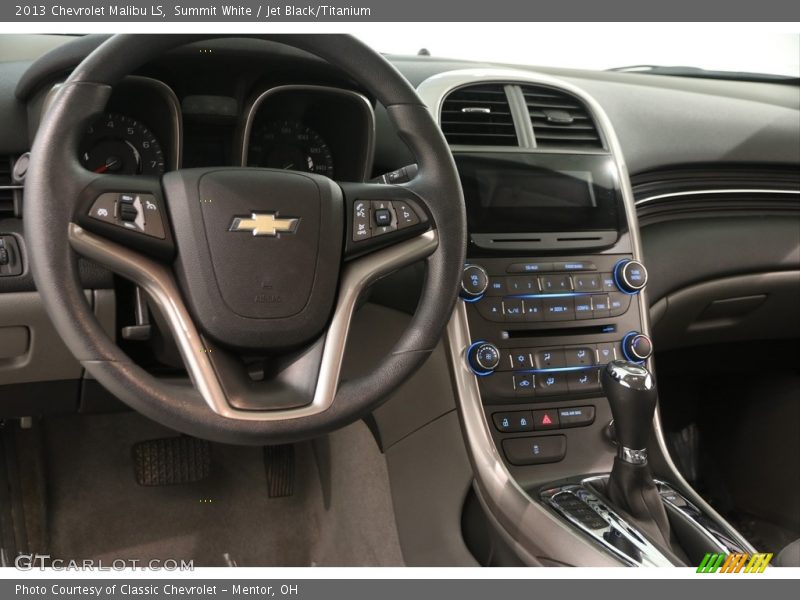 Summit White / Jet Black/Titanium 2013 Chevrolet Malibu LS
