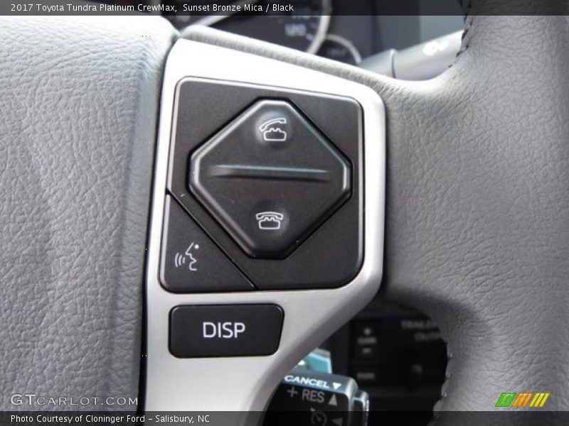 Sunset Bronze Mica / Black 2017 Toyota Tundra Platinum CrewMax