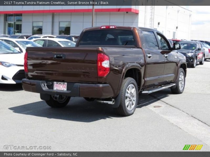 Sunset Bronze Mica / Black 2017 Toyota Tundra Platinum CrewMax