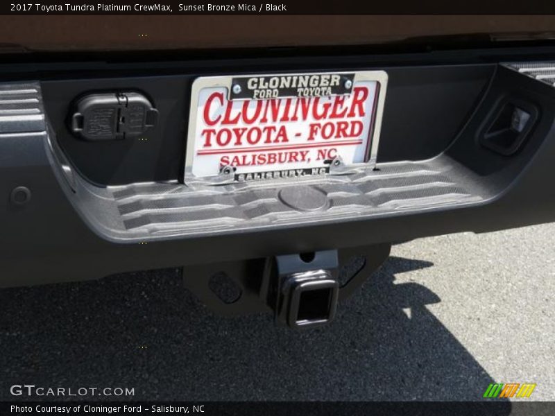 Sunset Bronze Mica / Black 2017 Toyota Tundra Platinum CrewMax