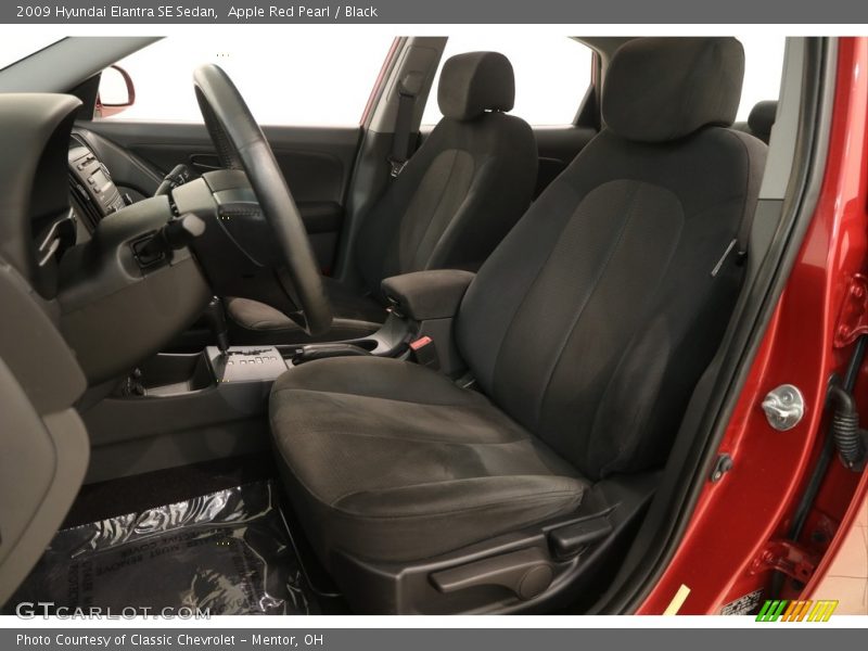 Apple Red Pearl / Black 2009 Hyundai Elantra SE Sedan