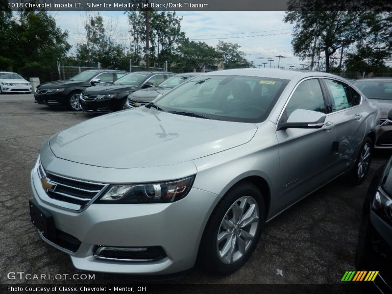 Silver Ice Metallic / Jet Black/Dark Titanium 2018 Chevrolet Impala LT