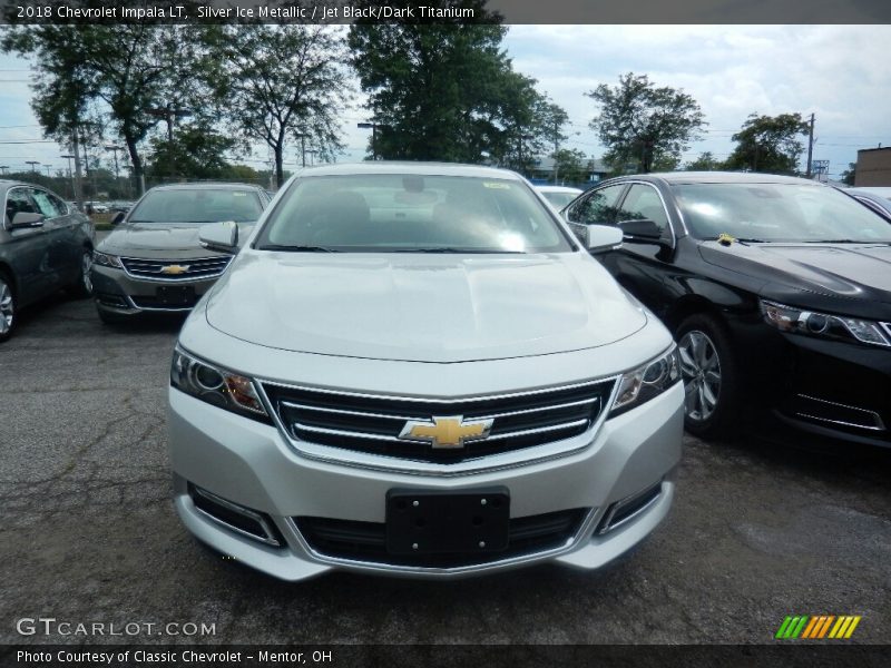 Silver Ice Metallic / Jet Black/Dark Titanium 2018 Chevrolet Impala LT