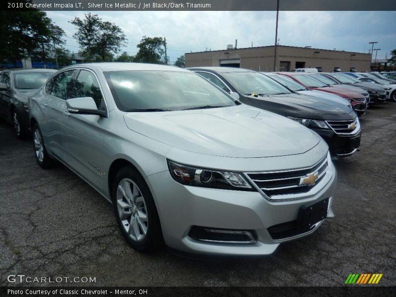 Silver Ice Metallic / Jet Black/Dark Titanium 2018 Chevrolet Impala LT