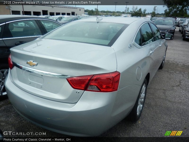Silver Ice Metallic / Jet Black/Dark Titanium 2018 Chevrolet Impala LT
