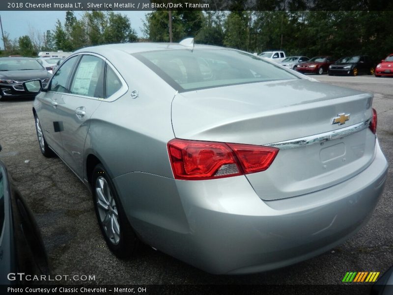 Silver Ice Metallic / Jet Black/Dark Titanium 2018 Chevrolet Impala LT