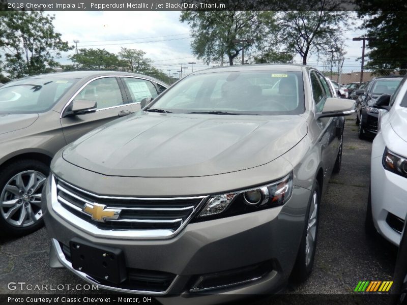 Pepperdust Metallic / Jet Black/Dark Titanium 2018 Chevrolet Impala LT