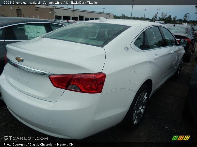 Summit White / Jet Black/Dark Titanium 2018 Chevrolet Impala LS