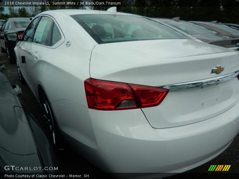Summit White / Jet Black/Dark Titanium 2018 Chevrolet Impala LS