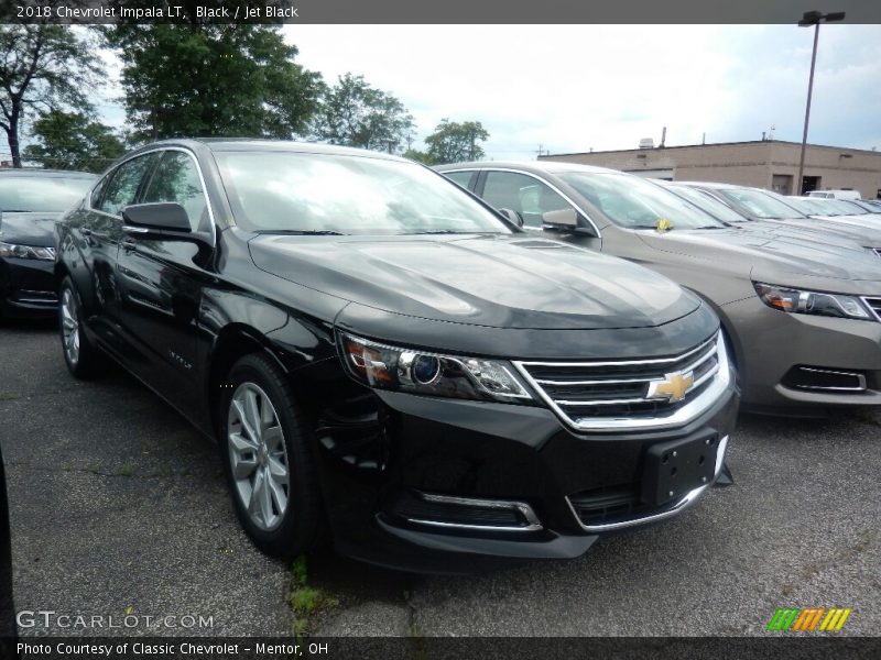 Black / Jet Black 2018 Chevrolet Impala LT