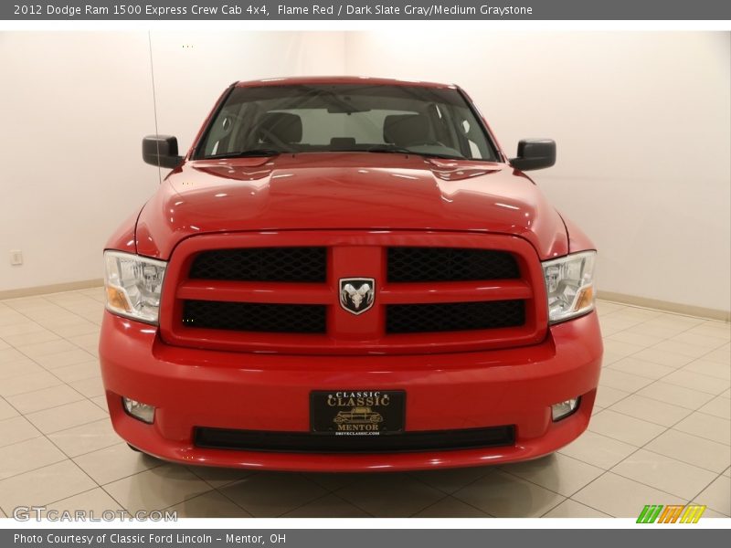 Flame Red / Dark Slate Gray/Medium Graystone 2012 Dodge Ram 1500 Express Crew Cab 4x4