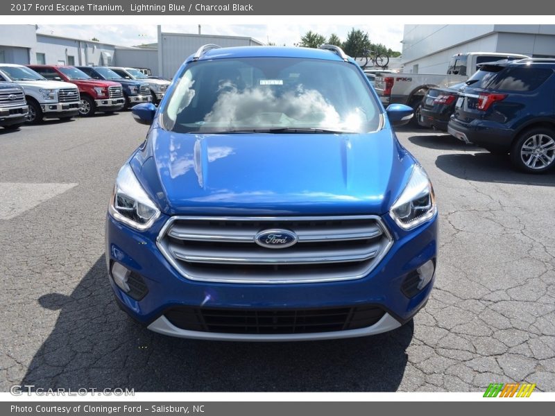 Lightning Blue / Charcoal Black 2017 Ford Escape Titanium