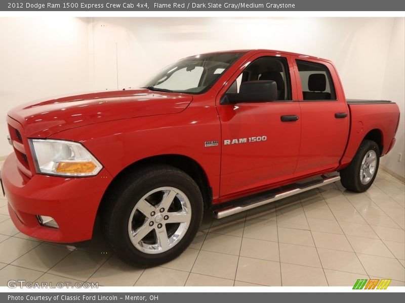 Flame Red / Dark Slate Gray/Medium Graystone 2012 Dodge Ram 1500 Express Crew Cab 4x4