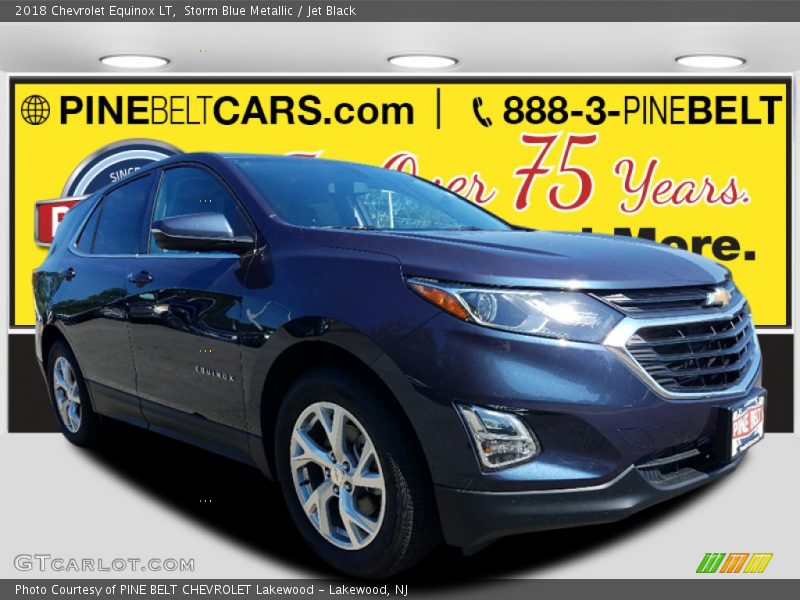 Storm Blue Metallic / Jet Black 2018 Chevrolet Equinox LT