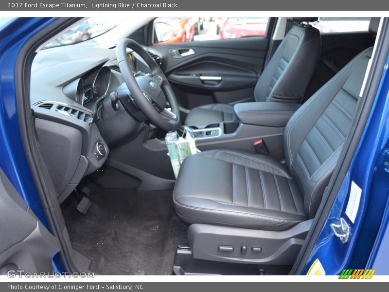 Lightning Blue / Charcoal Black 2017 Ford Escape Titanium