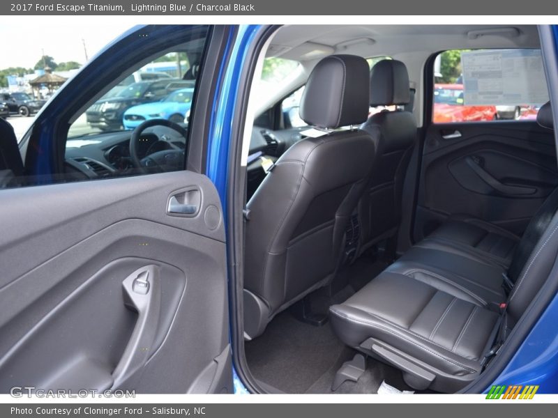 Lightning Blue / Charcoal Black 2017 Ford Escape Titanium