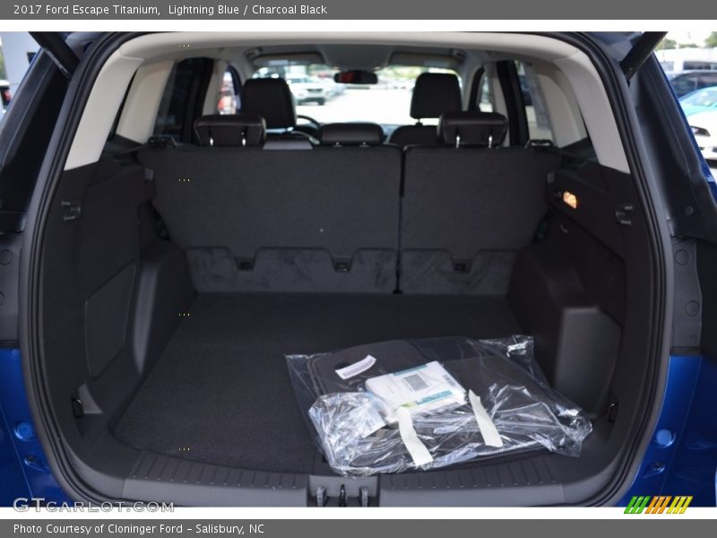 Lightning Blue / Charcoal Black 2017 Ford Escape Titanium