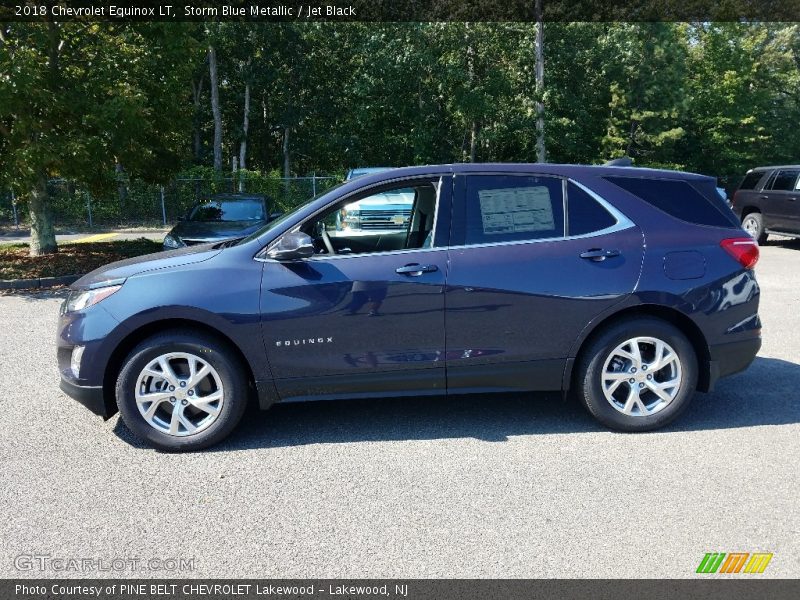 Storm Blue Metallic / Jet Black 2018 Chevrolet Equinox LT