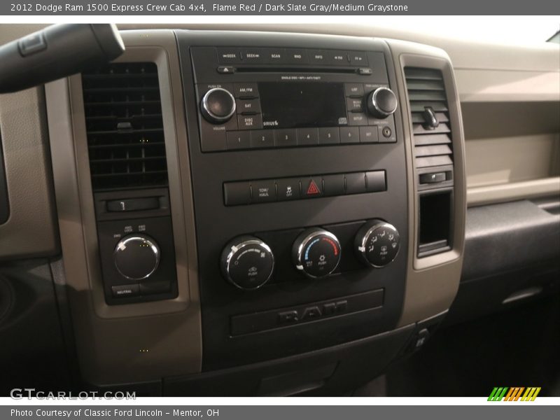 Flame Red / Dark Slate Gray/Medium Graystone 2012 Dodge Ram 1500 Express Crew Cab 4x4