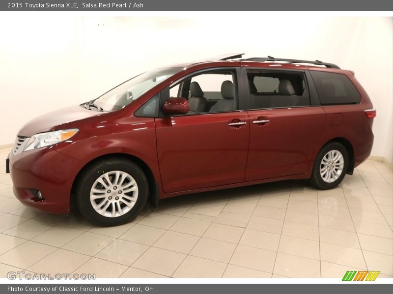 Salsa Red Pearl / Ash 2015 Toyota Sienna XLE