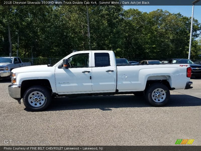 Summit White / Dark Ash/Jet Black 2018 Chevrolet Silverado 3500HD Work Truck Double Cab 4x4
