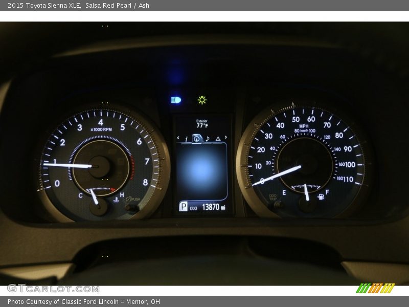 Salsa Red Pearl / Ash 2015 Toyota Sienna XLE