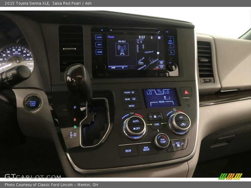 Salsa Red Pearl / Ash 2015 Toyota Sienna XLE