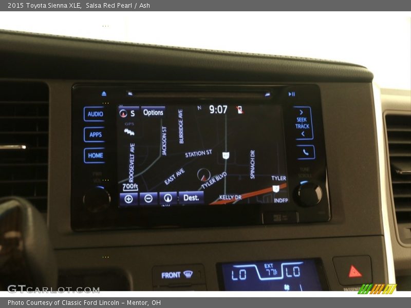 Salsa Red Pearl / Ash 2015 Toyota Sienna XLE