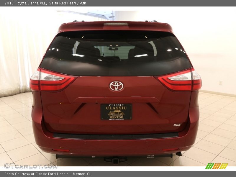 Salsa Red Pearl / Ash 2015 Toyota Sienna XLE