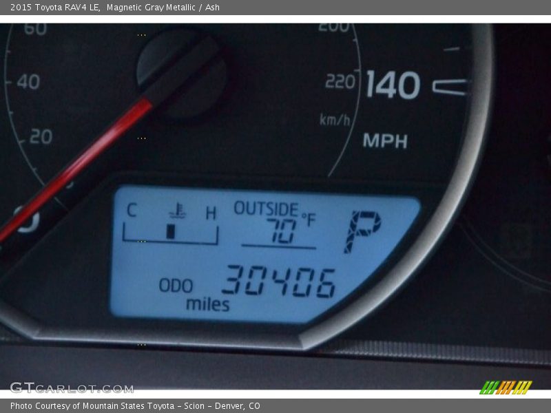 Magnetic Gray Metallic / Ash 2015 Toyota RAV4 LE