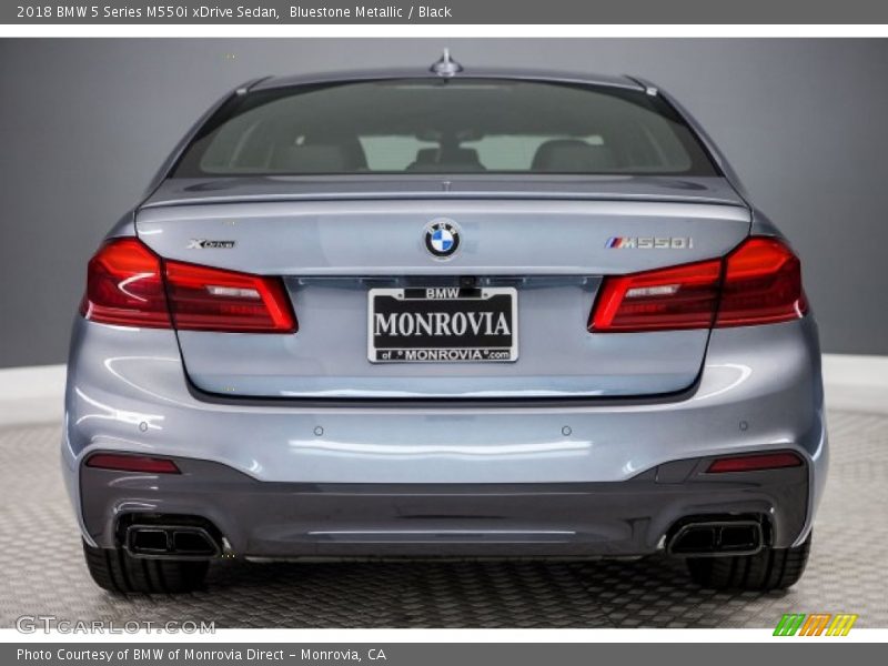 Bluestone Metallic / Black 2018 BMW 5 Series M550i xDrive Sedan