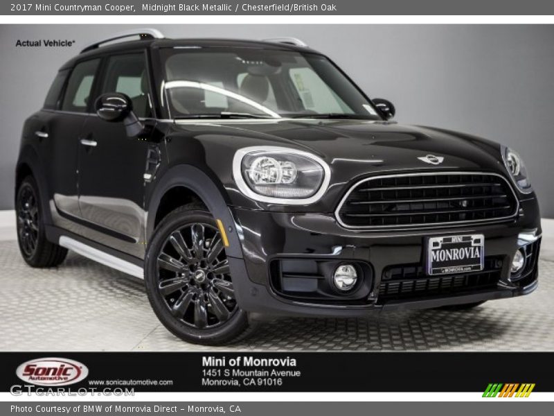 Midnight Black Metallic / Chesterfield/British Oak 2017 Mini Countryman Cooper