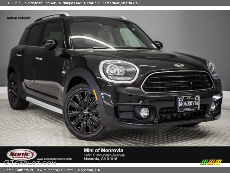 Midnight Black Metallic / Chesterfield/British Oak 2017 Mini Countryman Cooper